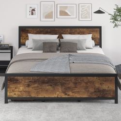 Metal King Bed Frame 