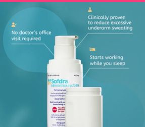 Sofdra For Hyperhidrosis Stop Underarm Sweating