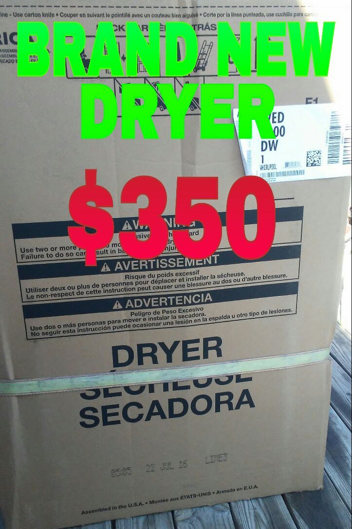 BRAND NEW WHIRLPOOL DRYER STILL BOX