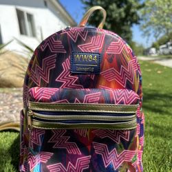 LoungeFly DC Comics Wonder Woman 84 Mini Backpack