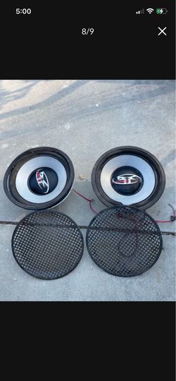 Two Rockford Fosgate Punch Z 12 Inch Sub Woofers 400 Watt 80hm
