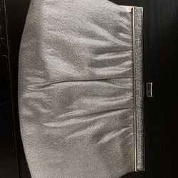 Silver Clutch Handbag