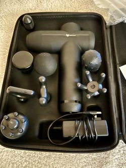 Percussion Massage Gun with Attachments and Case