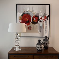 Modern Stacked Crystal Glass Table Lamp – Lamps Plus – $40