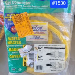 Gas Connection- Range - Hot Water Heater - Dryer