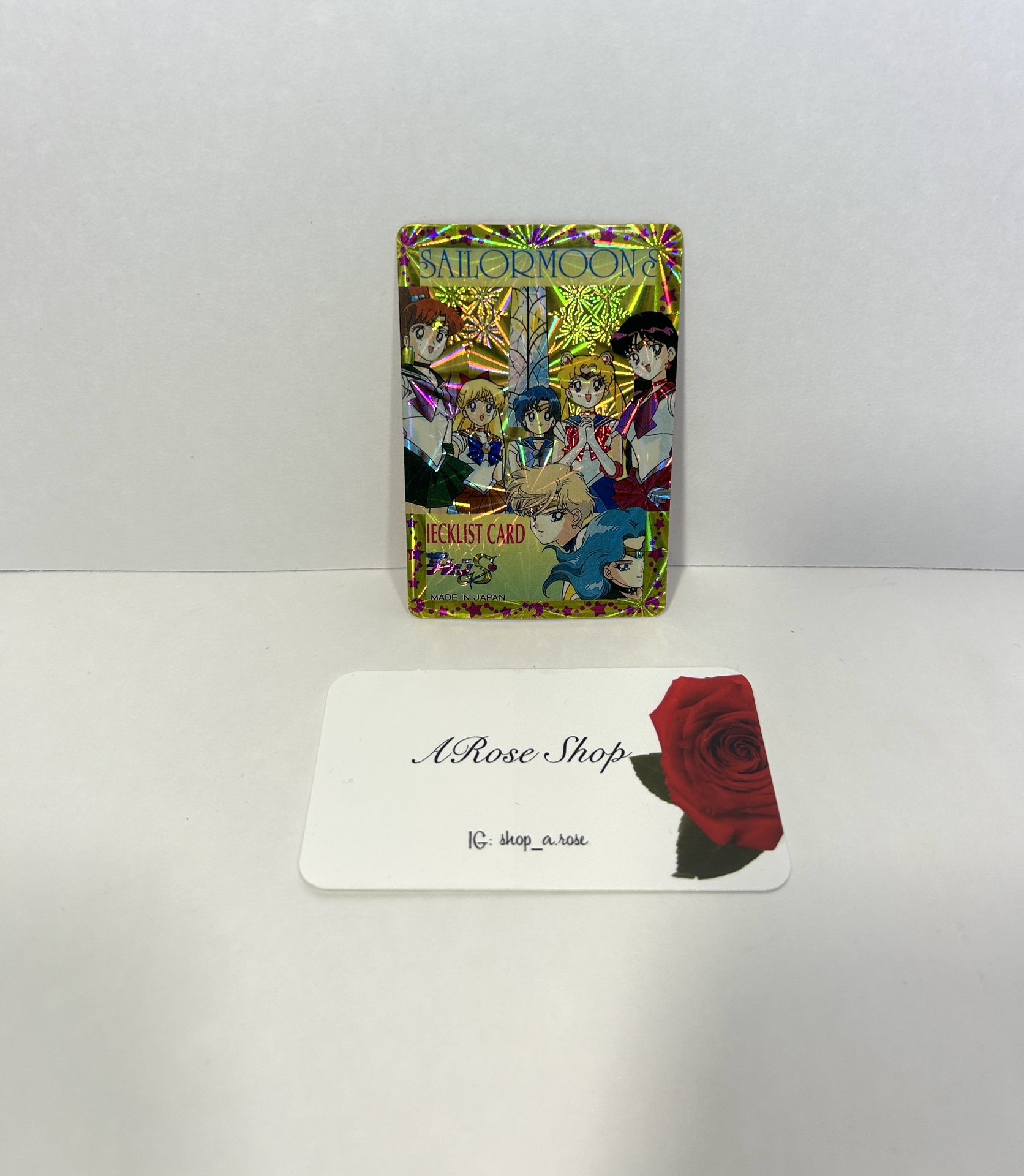 Vintage 1990’s Sailor Moon Holo Prism Checklist Card