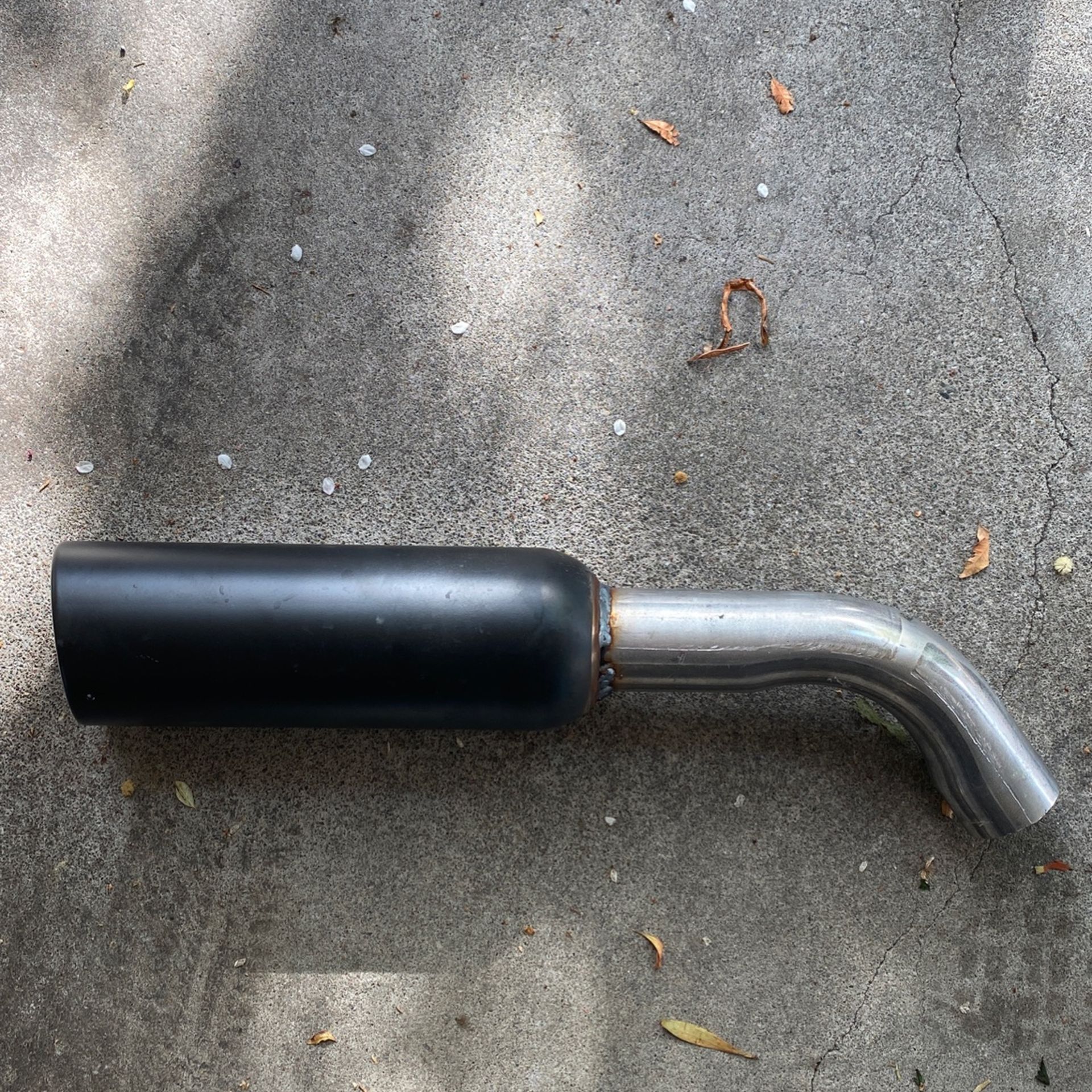 Piece Of Exhaust With Black Tip