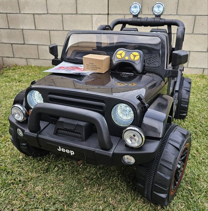 BRAND NEW! Jeep 12volt 2seater Ride On Electric Kids Car With Remote Control Power Wheels Powerwheels 12v
