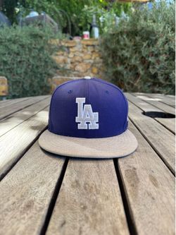 New Era Men's Royal Los Angeles Dodgers Canvas A-Frame 59FIFTY Fitted Hat