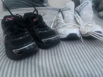 silver Men’s Asics gel-1130 casual  shoe size 10 red black and silver And ASICS gel 1130 Blue and white size 10