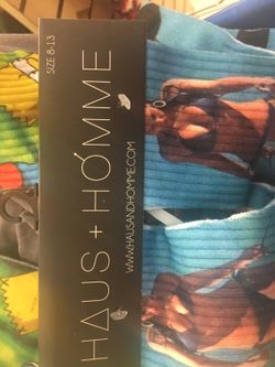 Fun print socks 5.00 a pair.