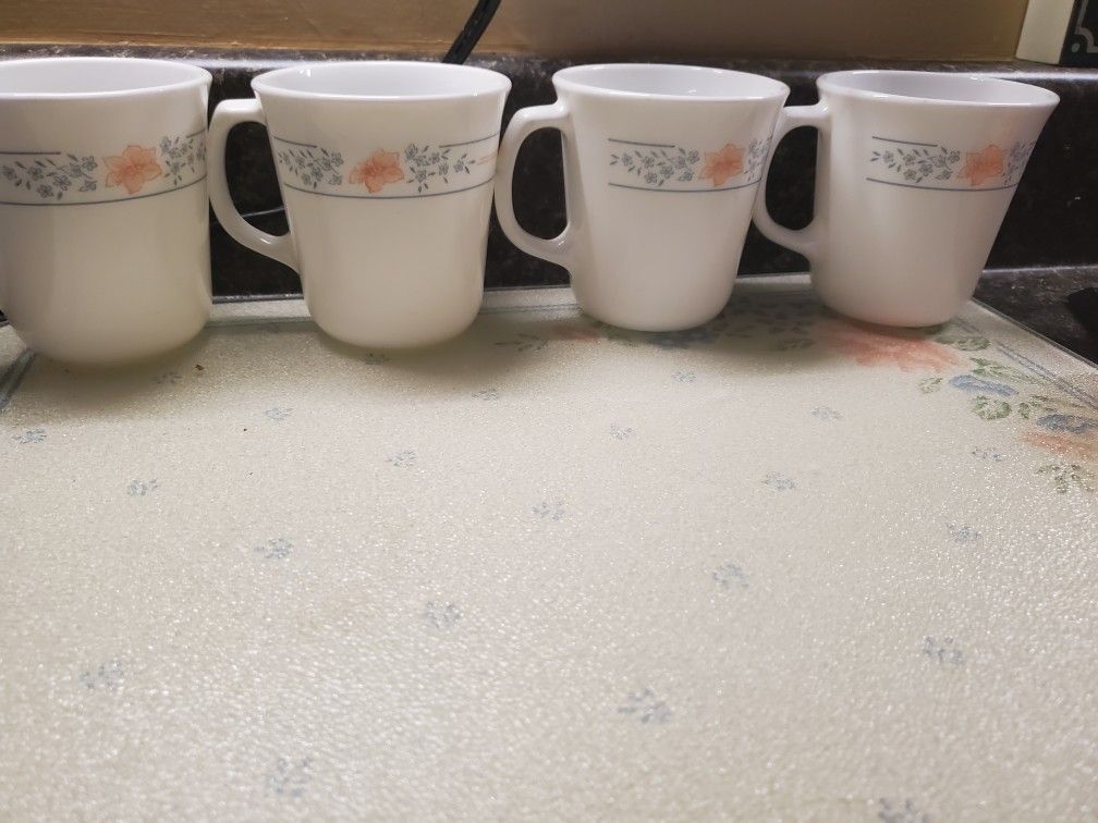 Vintage Corning Cups  (Apricot Grove Series)