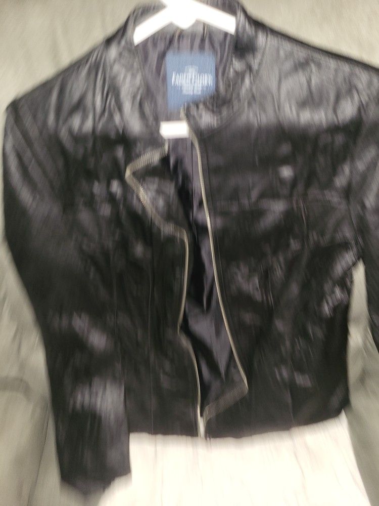 Faded Glory Leather Jacket No Size Looks Like Meadem