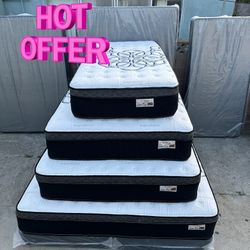 Full Size Mattress Pillow Top 12"    New Mattress In A Plastic Sealed.    We Offer Same Day Delivery 