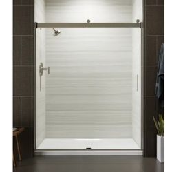 Kohler
Levity 74" High x 59-5/8" Wide Bypass Semi Frameless Shower Door with Clear Glass