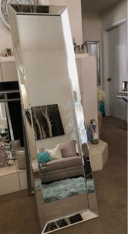 Full-Length Frameless Floor Mirror