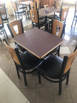 Chairs and tables