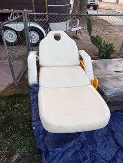 White Spa Facial Massage Table Chair