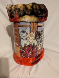 Plush Throw, Cats 