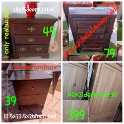 Tables Armoire Storage Wood Solid