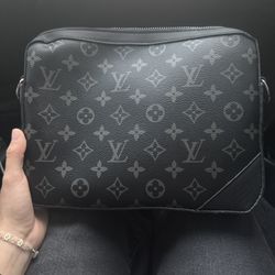 Black Flower Cross Body Bag 