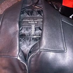 REAL LEATHER CAMBRIDGE CLASSICS JACKET 