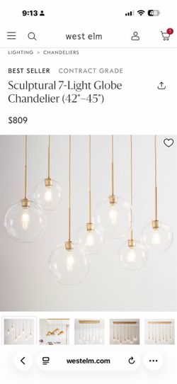 West elm chandelier