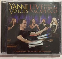 Yanni Voices Live From The Forum in Acapulco New Sealed CD Music PBS Piano Keyboard Composer Disney