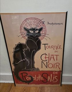 Poster Black Cat. Chat Noir