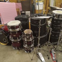7 piece PDP X7 drum kit + Hardware and cases