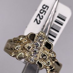 14k Nugget Diamond Ring
