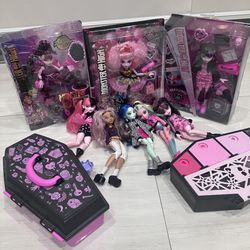 Monster high generation 3 lot of 8 dolls NIB and OOB (read description pls) 