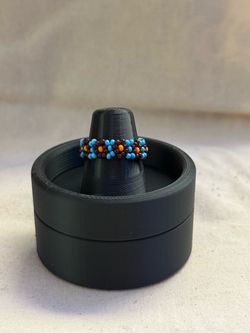 Handmade Seed Bead Flower Ring | Southwestern Style | Cave Creek AZ