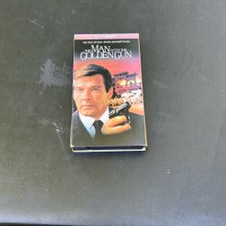 The Man With The Golden Gun. VHS Movie.  Rated PG.
