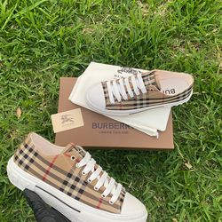 Burberry Check Sneakers Low Top