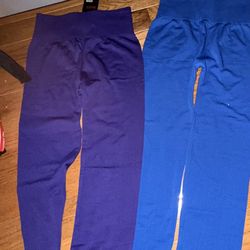 Blue And Purple Leggings 