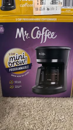 5 Cup Mini Brew Mr Coffee  Programmable User Once 