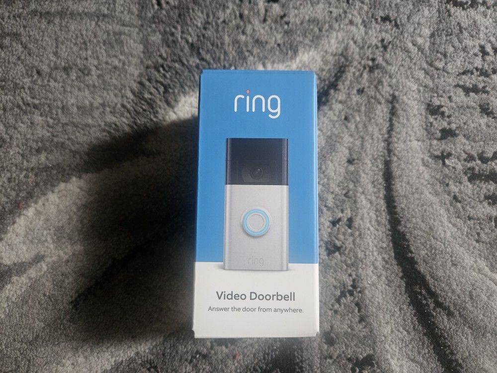 Ring 1080p HD Wireless Video Doorbell - Satin Nickel - 2ND GEN. -New-