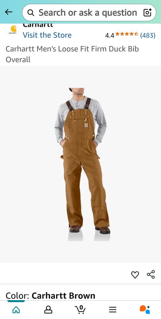 CARHARTT OVERALLS
