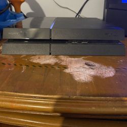 PS4 Console With Controller And Steel Series Headset With All Cables