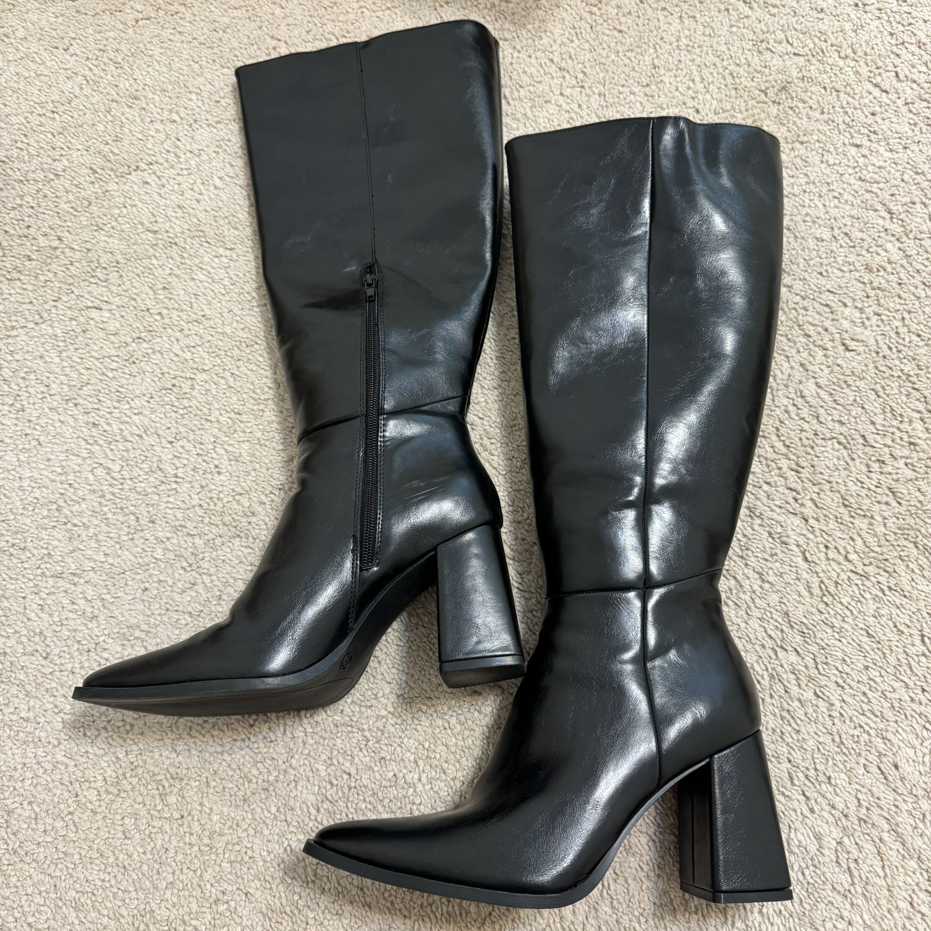 Black Knee High Boots Women’s Size 8