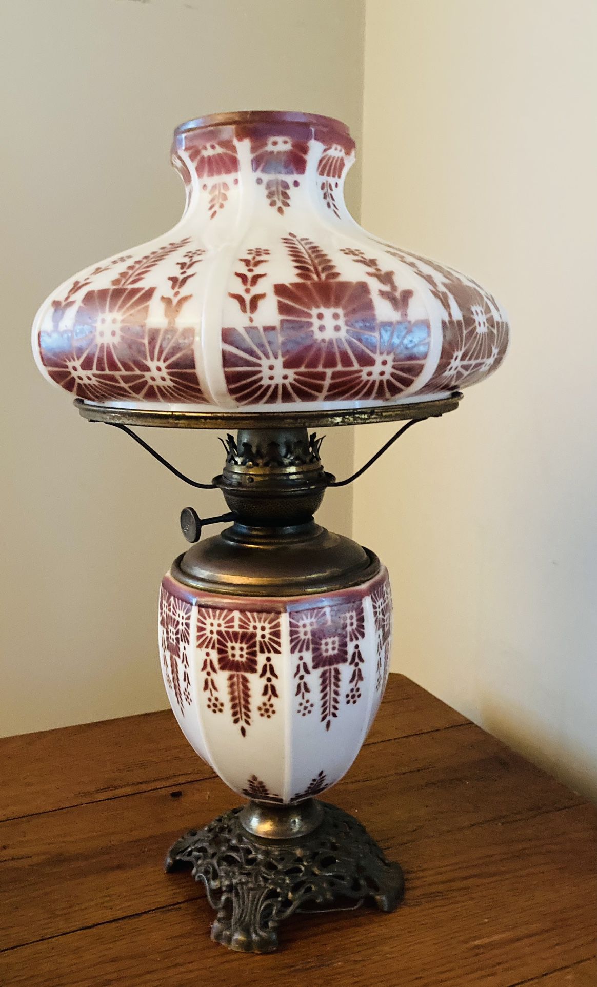 1800’s Lamp Oil Victorian Gone With The Wind