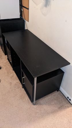Black Wood Entertainment Center