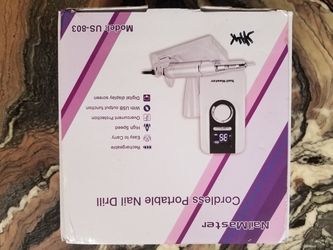 Nail drill cordless rechargeable. 35,000 rpm max.