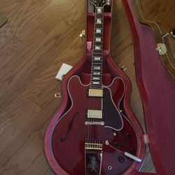 Gibson Custom ES-355 Reissue Antique Viking Red Gloss w/ Maestro Tailpiece