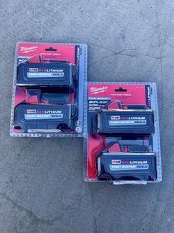 Milwaukee M18 18-Volt Lithium-Ion High Output 6.0Ah Battery Pack 4x  $265  New