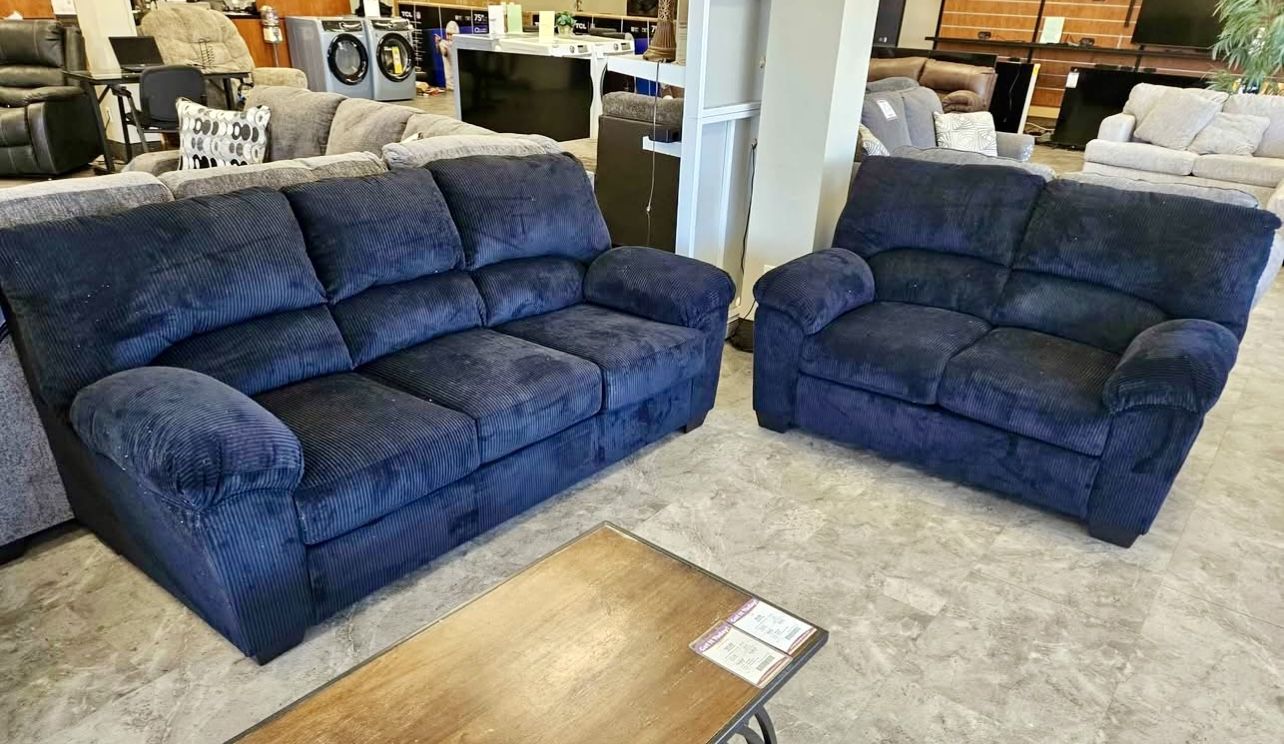 ASHLEY CORDUROY SOFA & LOVESEAT SET — JUST $759!!