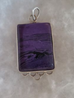 Chariote Opaque Deep Purple Stone Silver