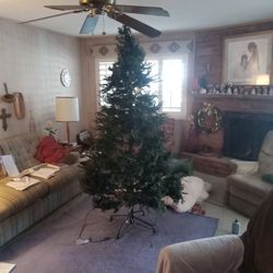 Eight foot artificial christmas tree 