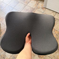 Seat Cushion for Tailbone & Sciatica Pain Relief - Plush Yet Supportive Ergonomic Memory Foam Chair Cushions for Office Chair, Car, Plane